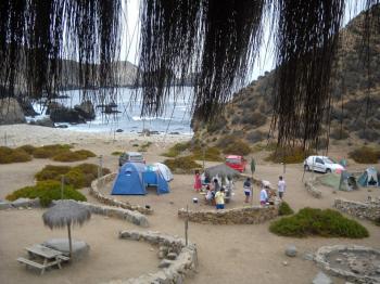 Camping Puerto Oscuro en Canela, Coquimbo