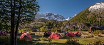 Camping Vértice Dickson en Torres Del Paine, Magallanes