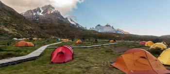 Camping Paine Grande en Torres Del Paine, Magallanes